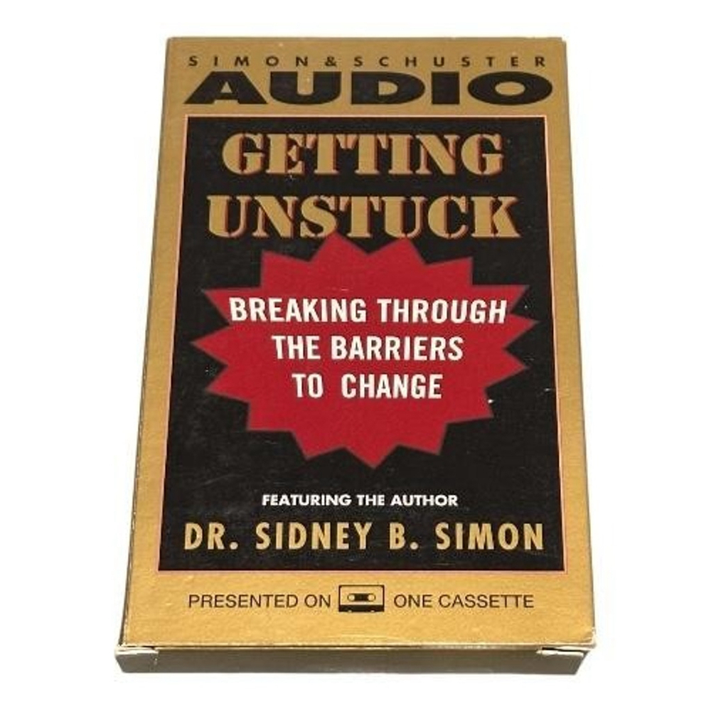 Vintage Getting Unstuck Dr. Sidney B. Simon Audio Cassette Tape Simon & Schuster